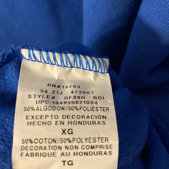 Champion Men’s Blue Fleece Sweatshirt - XL - Picture 6 of 8